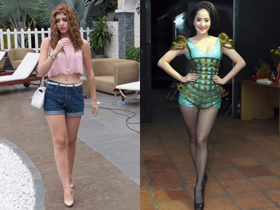 Lo doi chan khong hoan hao truoc photoshop cua kieu nu Viet hinh anh