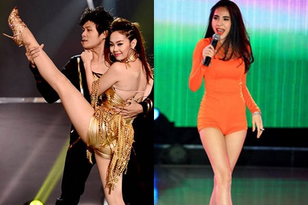 Nhung cap chan dai 'dot mat' san khau Vpop hinh anh