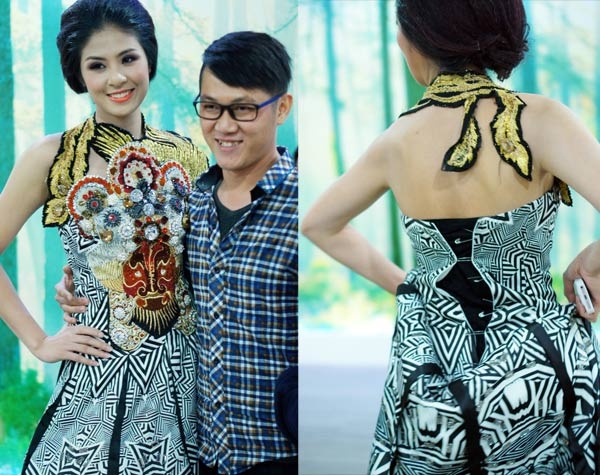 Nhung su co trang phuc cua hoa hau Ngoc Han hinh anh