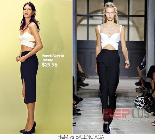 Balenciaga hẳn phải ngỡ ngàng về chiếc áo chẽn đình đàm của mình bày bán trong cửa hàng của H&M.
