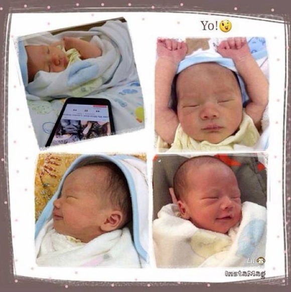 Hình ảnh hé lộ về con của Mike D.Angelo và nữ người mẫu.