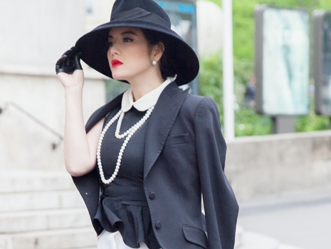 Ly Nha Ky va street style phong cach cong nuong hinh anh