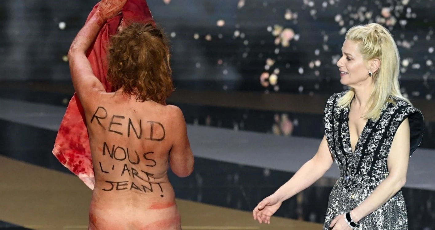 Dien vien Phap thoat y o le trao giai, phan doi chien luoc Covid-19 hinh anh