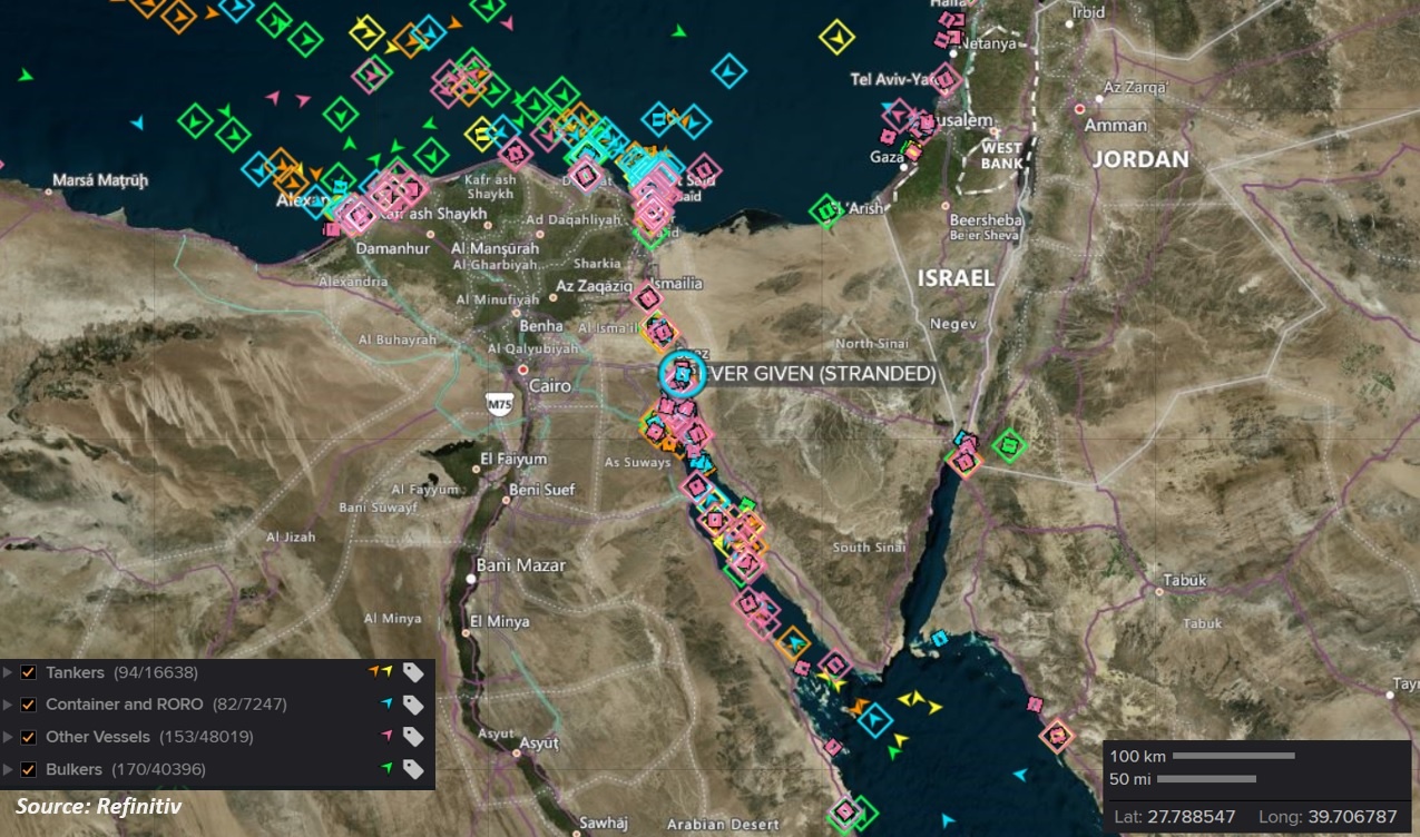 Kenh dao Suez da nhon nhip tro lai hinh anh