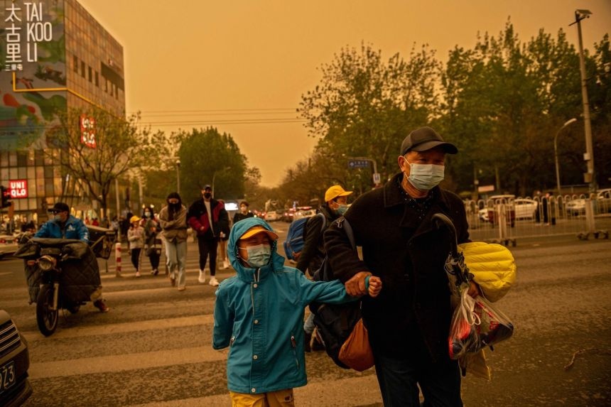 troi chuyen vang o Bac Kinh anh 1