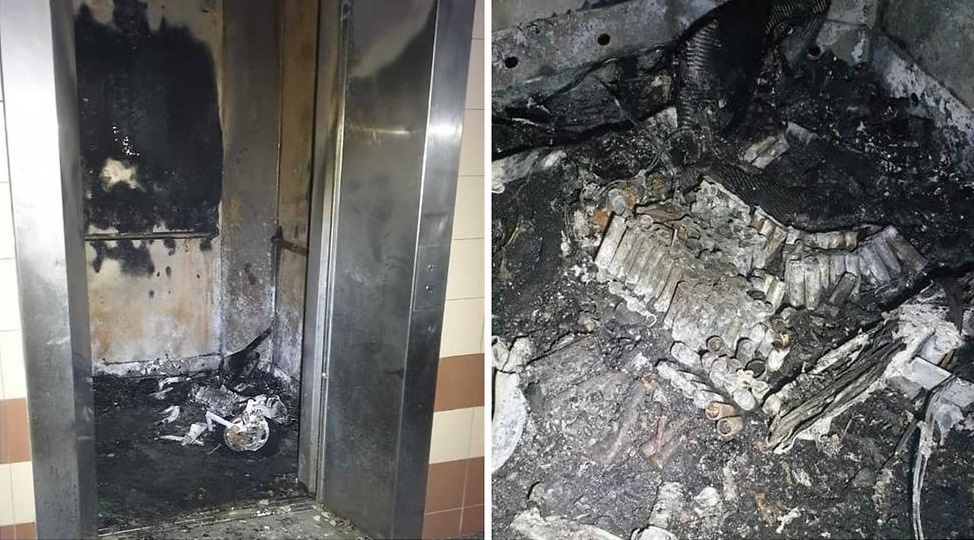 Thanh nien Singapore tu vong vi xe dien boc chay trong thang may hinh anh