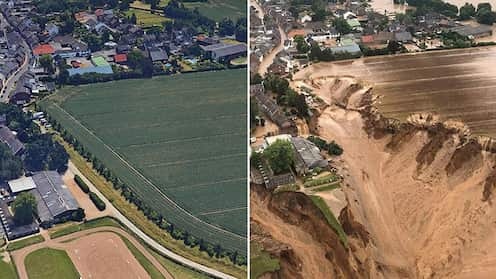 Anh truoc va sau pho bay quy mo tran lu chet choc o chau Au hinh anh