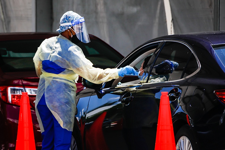 Florida ghi nhan ky luc moi ve so ca mac Covid-19 hinh anh