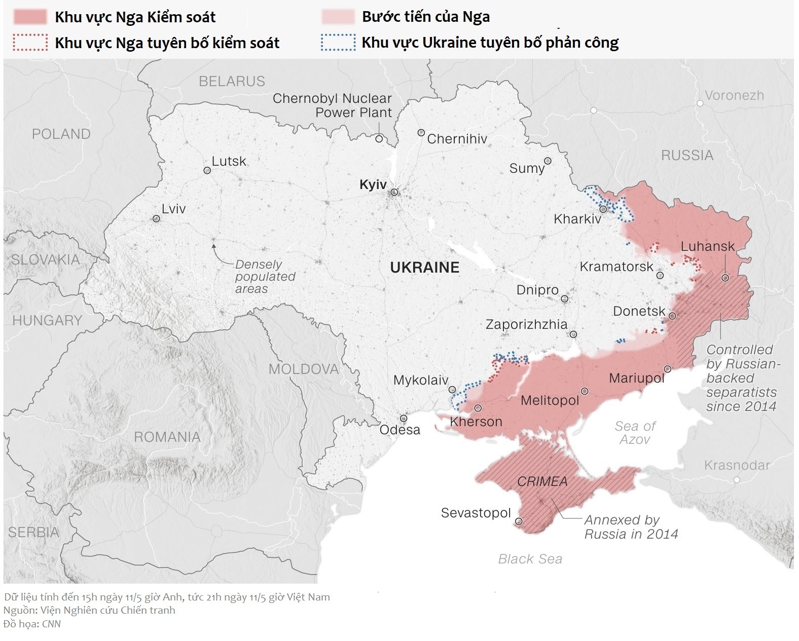 Nga tan cong mien Bac Ukraine anh 1