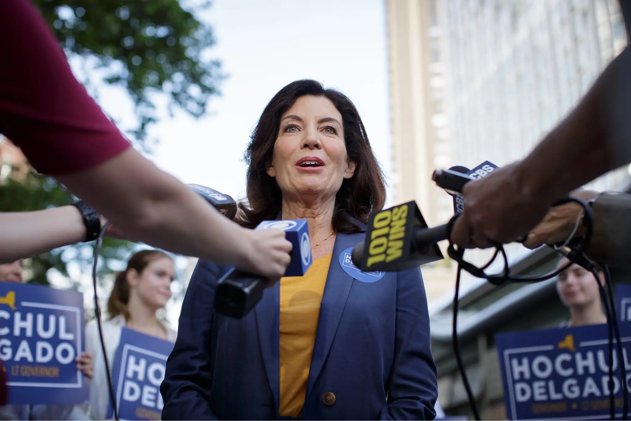 Thong doc bang New York chien thang trong bau cu so bo hinh anh