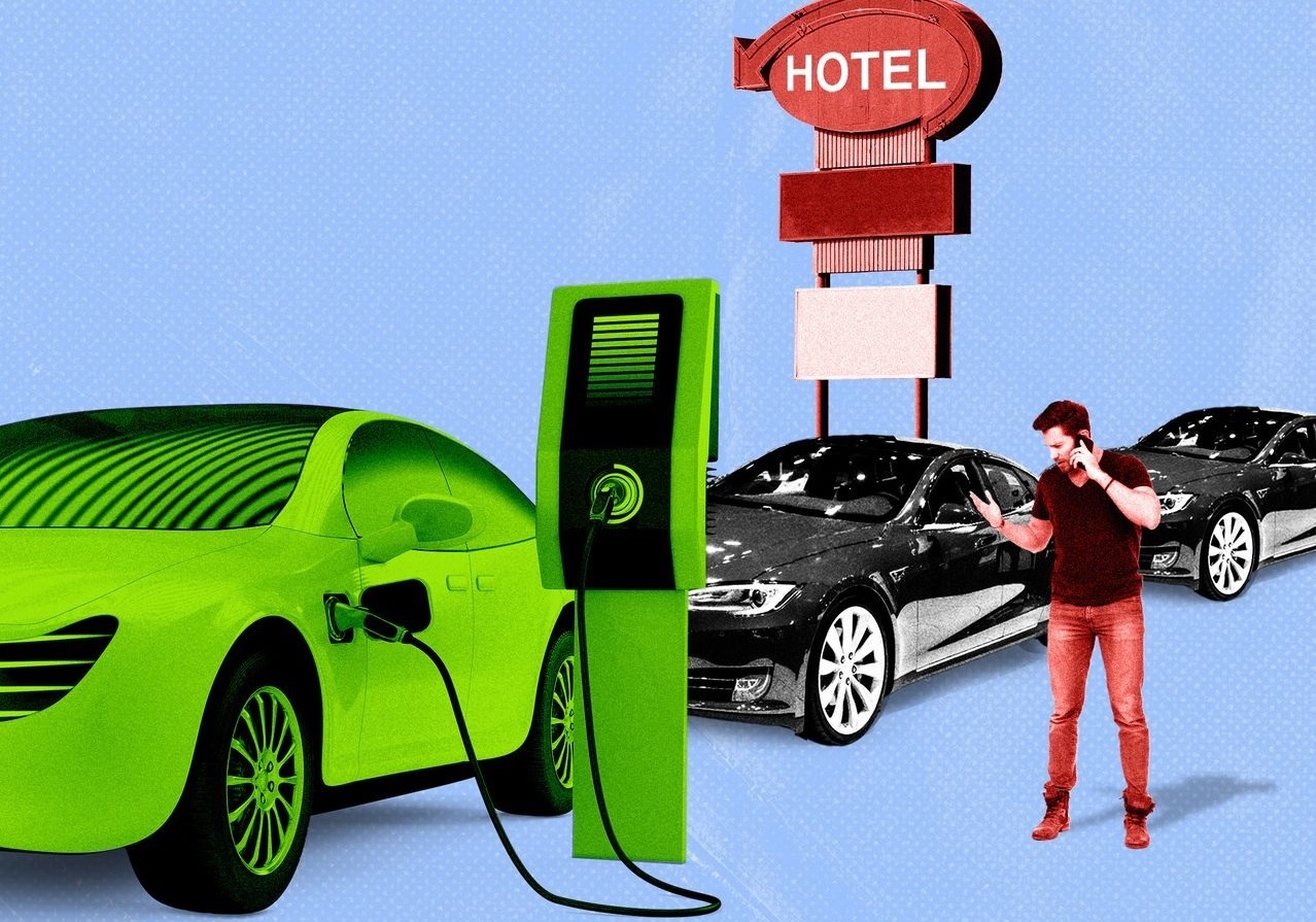 Nhieu chu xe dien o My bat luc vi bi gianh tram sac hinh anh