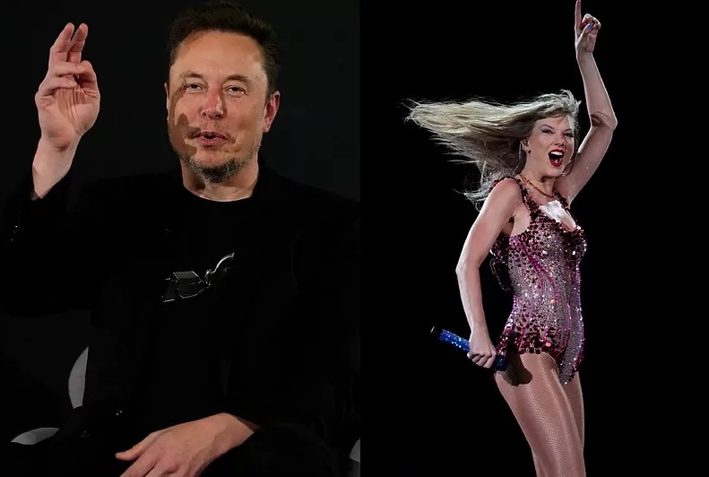 Chang trai 'choc gian' ca Taylor Swift va Elon Musk hinh anh
