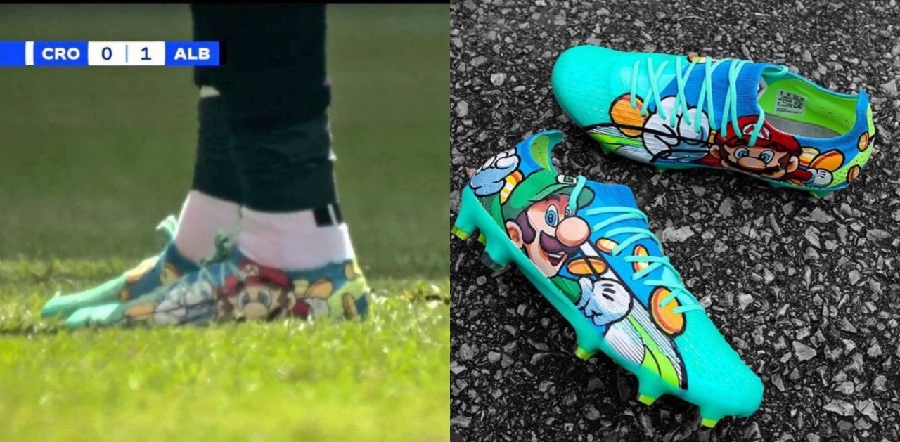 Doi giay Super Mario cua Asani gay sot hinh anh