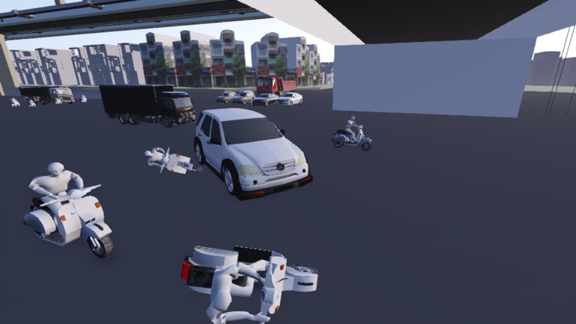 Toan canh Mercedes GLA tong hang loat xe may o Ha Noi hinh anh