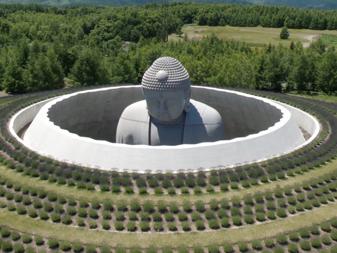 Tuong Phat ky la nam giua doi hoa oai huong hinh anh