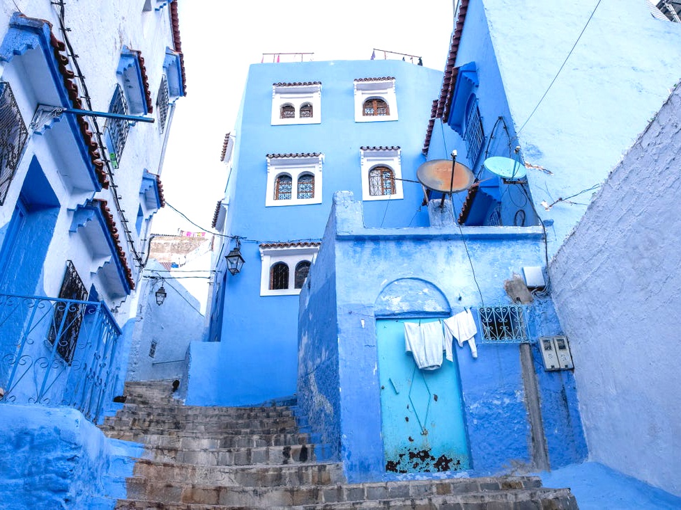 Thanh pho phu mot mau xanh mat lanh o Morocco hinh anh