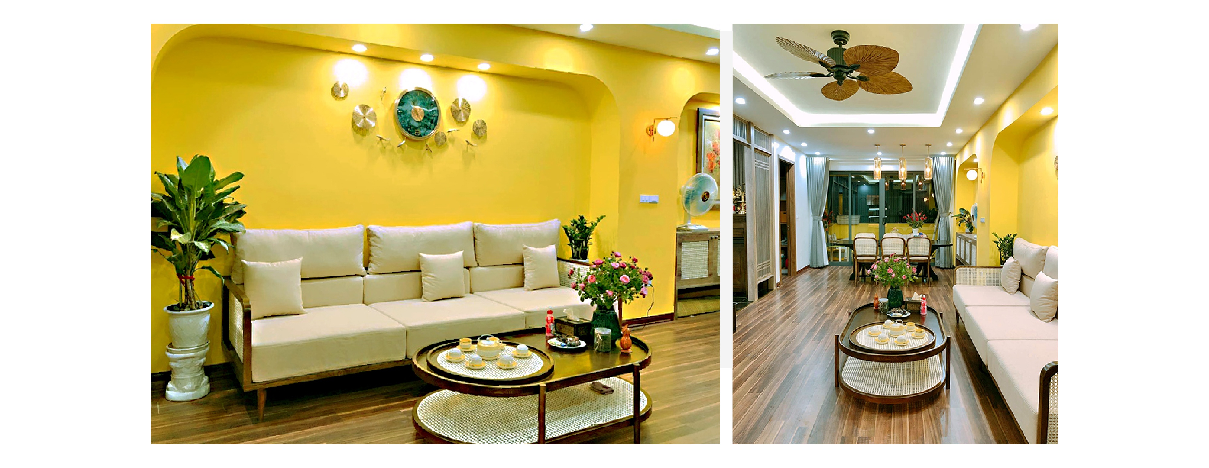 Thiết kế căn hộ phong cách Indochine với chi phí 900 triệu đồng