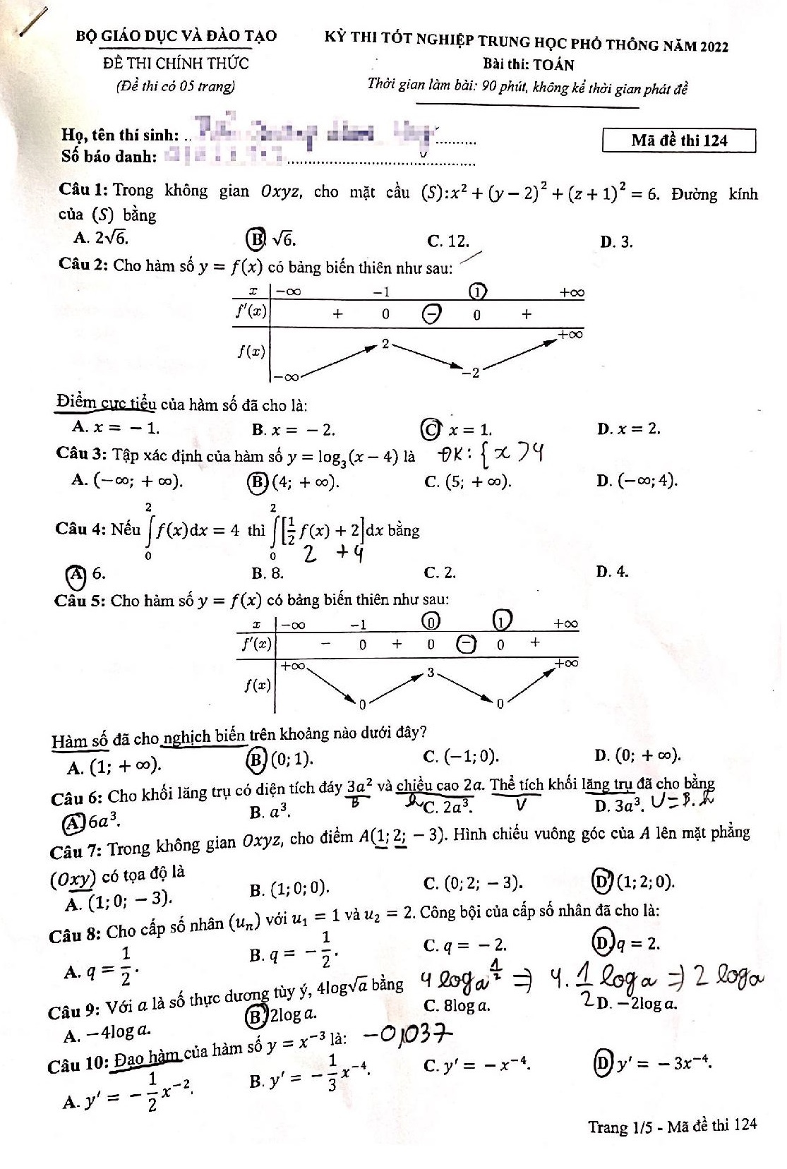 De thi mon Toan tot nghiep THPT anh 2