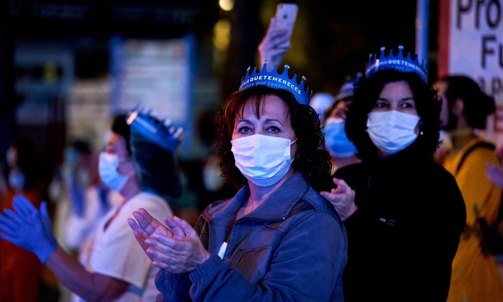 tay ban nha,  madrid,  covid 19,  tam dich,  bung phat,  corona,  tu vong,  tam dich,  chau Au anh 1