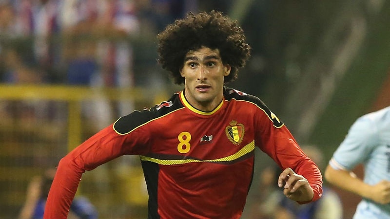 Fellaini đã để lại đấu ấn lớn khi khoác áo ĐTQG Bỉ tại cup bóng đá thế giới 2014.