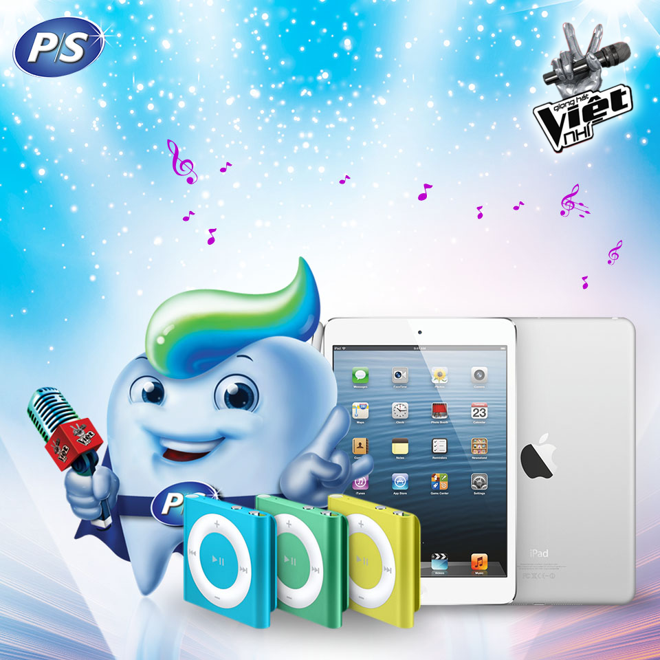 iPad mini, iPod shuffle… là những phần quà hấp dẫn cho người chơi thắng cuộc.