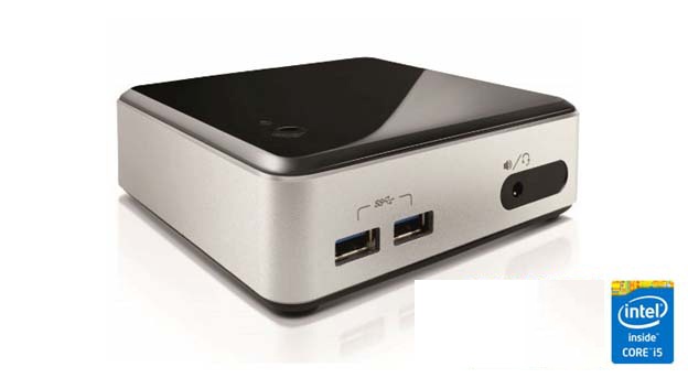Intel N.U.C có các cấu hình Chip Intel lõi kép 2,4GHz và Core i3, Core i5 thế hệ 4 để người dùng lựa chọn.