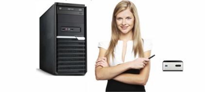 Intel N.U.C có thể nhỏ gọn trong lòng bàn tay.