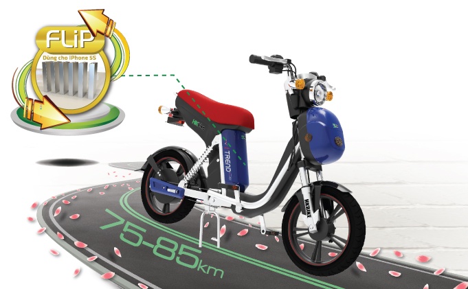 Công nghệ pin tiên tiến cho phép iTrend đạt quãng đường di chuyển 75 - 85 km/lần sạc, độ bền 6 - 8 năm.