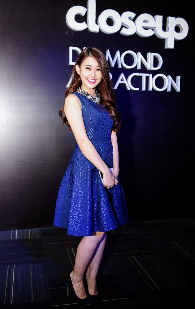   Ngọc Thảo gây ấn tượng với nụ cười rạng rỡ.