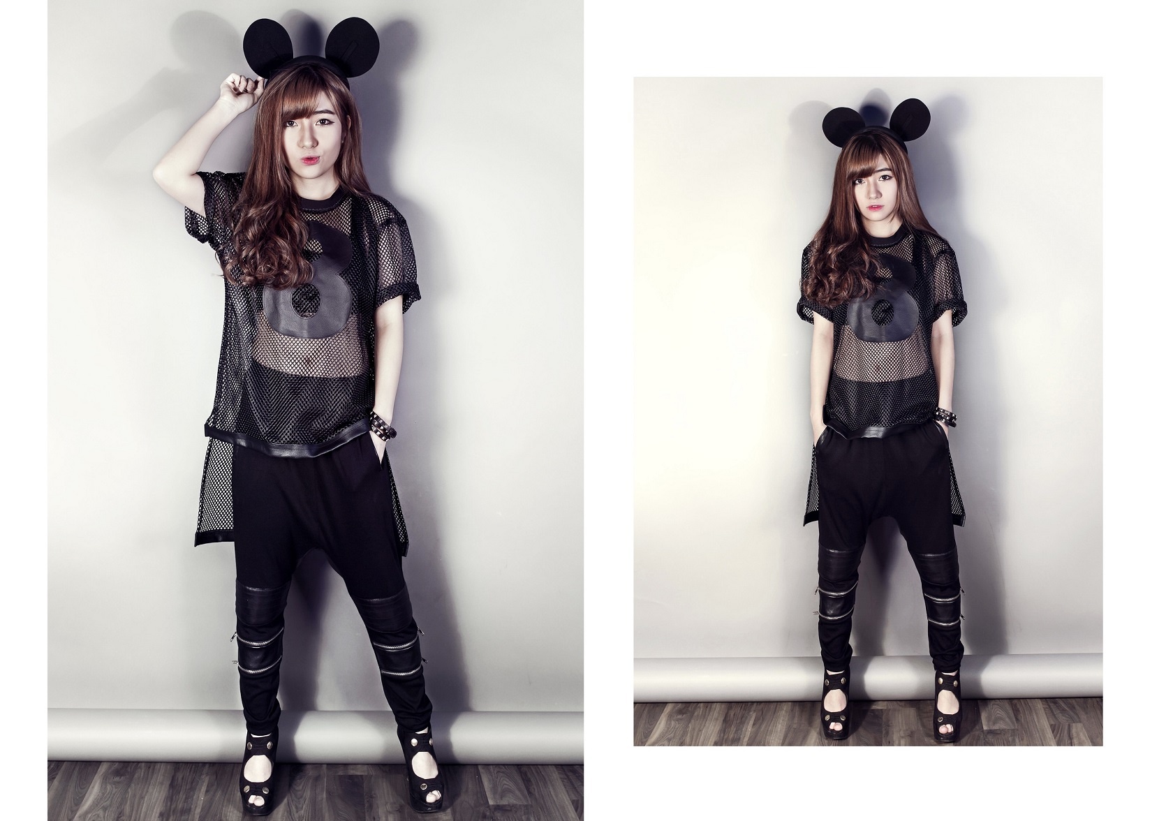  Cô gái Đà Lạt còn mang đến cho Fashionista Vietnam – Tín đồ thời trang Việt Nam 2014 phong cách thời trang xuyên thấu, bất đối xứng ấn tượng. Bờm tóc tai chuột Mickey cũng là phụ kiện được săn lùng năm nay.