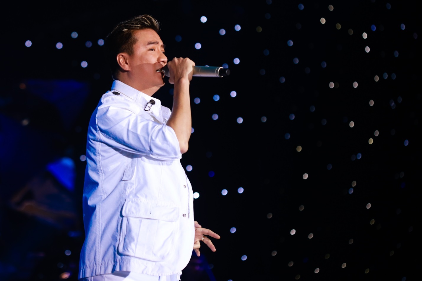 Tiếp nối không khí của đêm nhạc trữ tình, Đàm Vĩnh Hưng thể hiện các ca khúc Dạ khúc cho tình nhân (Lê Uyên Phương), Ngàn năm vẫn đợi (nhạc ngoại, lời Việt), Yêu em trong cả giấc mơ (Nguyễn Minh Anh).