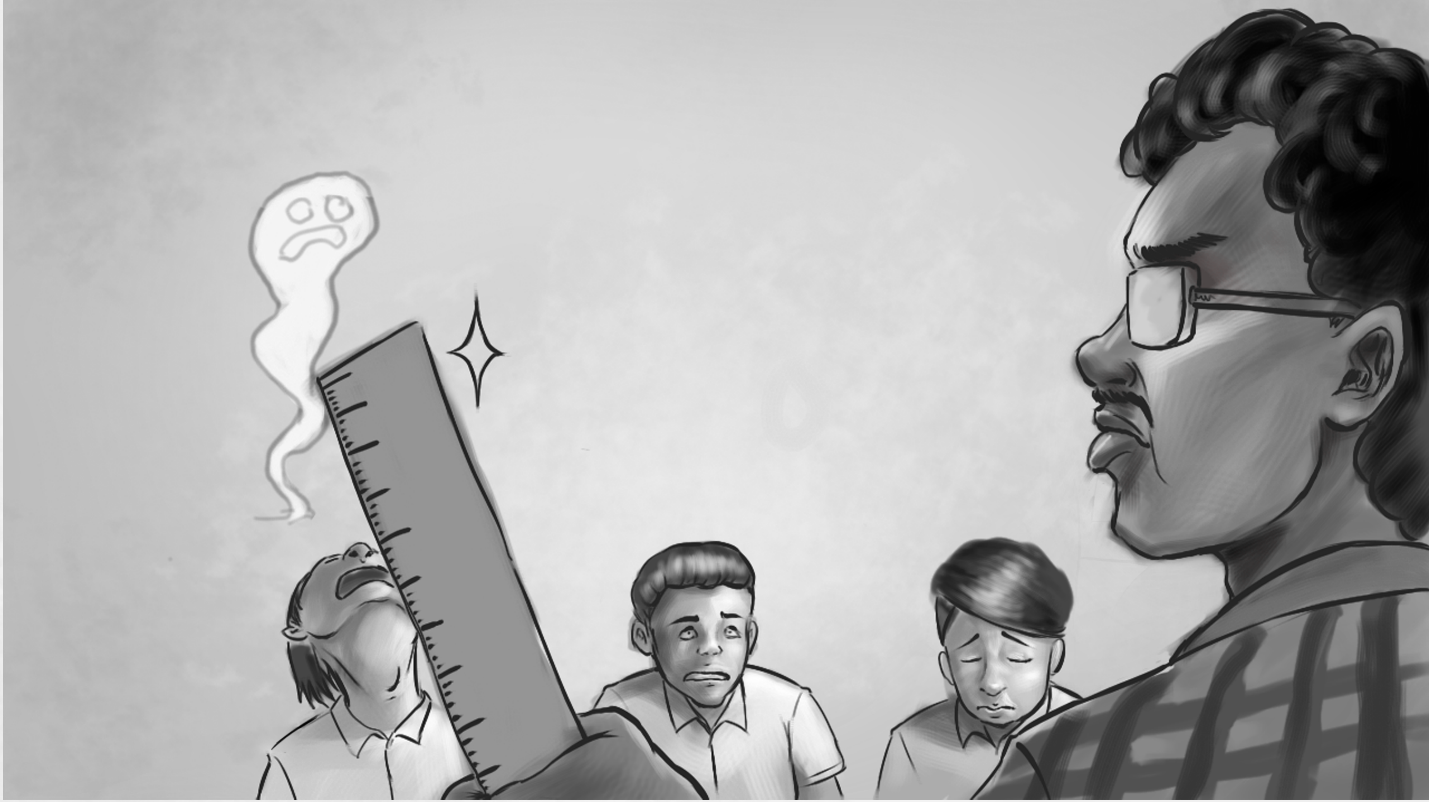 Mỗi khi phạm lỗi, học trò 8X thường chịu án phạt bằng “cây thước kẻ thần thánh” của thầy cô. Ngày 20/11 thường là dịp giáo viên bớt khắt khe hơn.