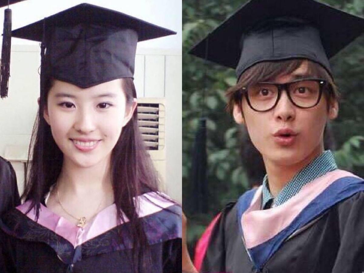 Luu Diec Phi va dan sao Hoa ngu ngo tau khi mac dong phuc tot nghiep hinh anh