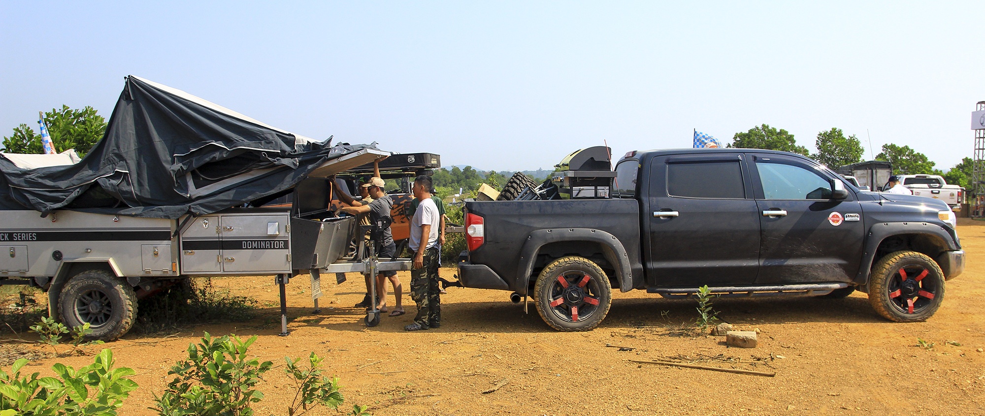 xe ban tai,  ro mooc,  cam trai,  nau nuong anh 1