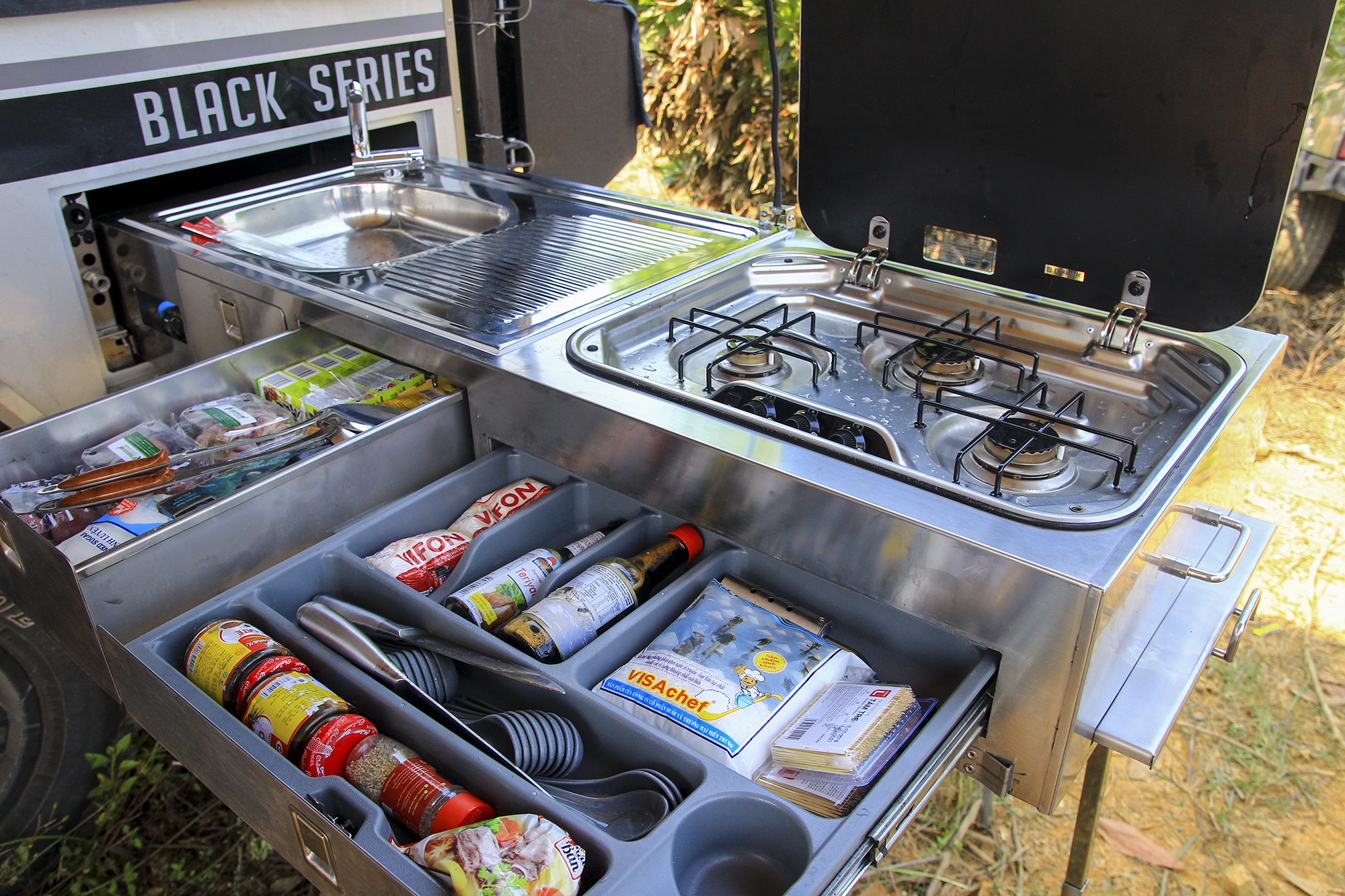 xe ban tai,  ro mooc,  cam trai,  nau nuong anh 7