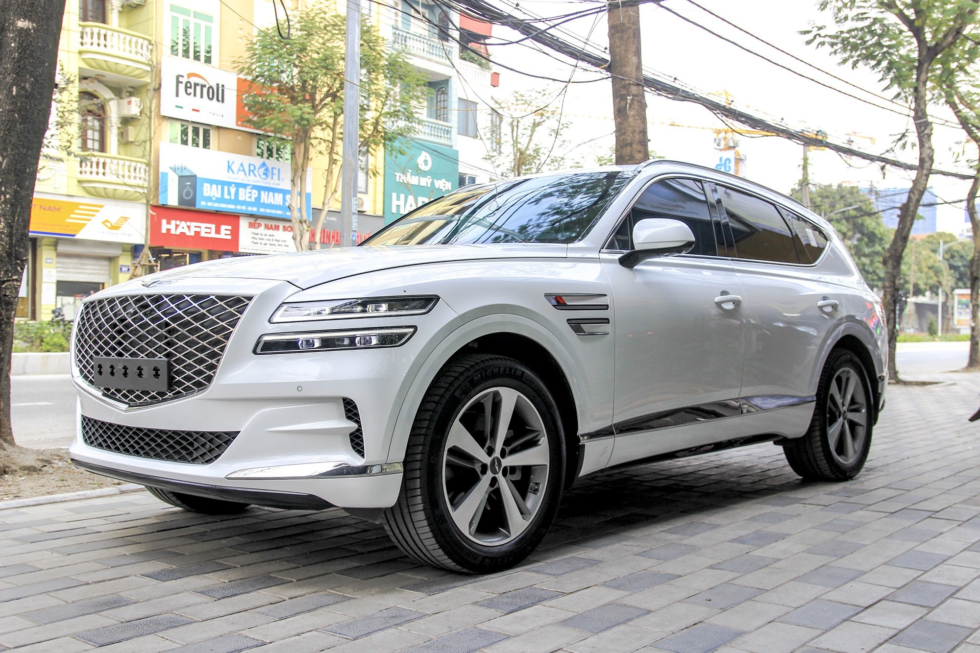 SUV hang sang Genesis GV80 2021 da qua su dung co gia hon 3 ty dong hinh anh