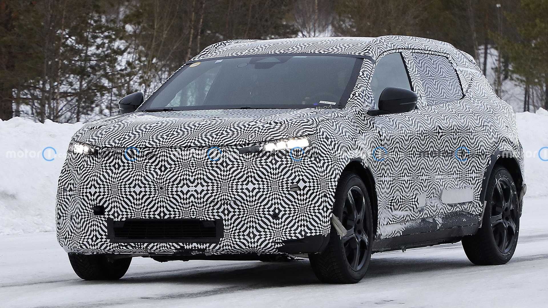 Xe dien Peugeot E-5008 lan dau lo dien hinh anh