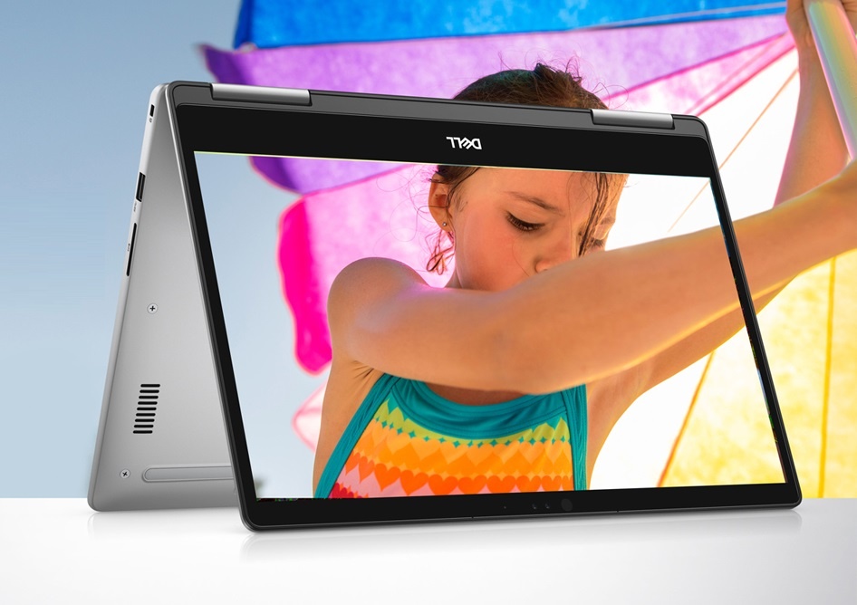 Laptop Dell Inspiron 7373 so huu man hinh cam ung xoay 360 do hinh anh