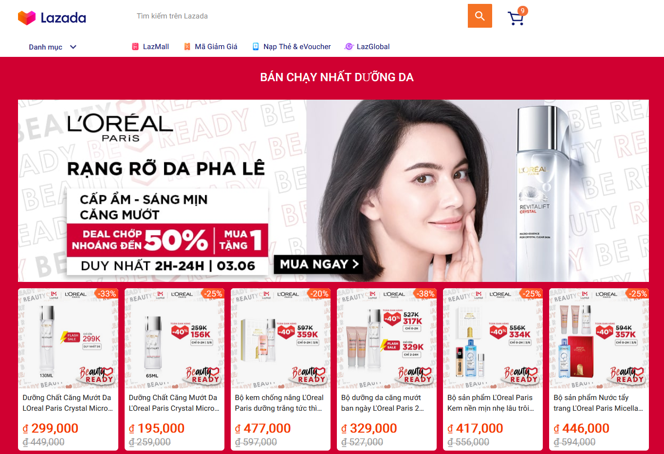 ưu đãi L’Oréal trên Lazada  ảnh 4 uu dai L’Oreal tren Lazada anh 4
