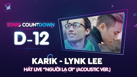 Karik lan dau hat live ca khuc gay bao 'Nguoi la oi' cung Lynk Lee hinh anh