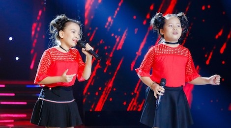 Cap song ca nhi khien Cam Ly nho thoi di hat cung Minh Tuyet hinh anh