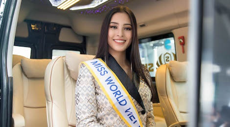 Hoa hau Tieu Vy rang ro ngay len duong du Miss World 2018 hinh anh