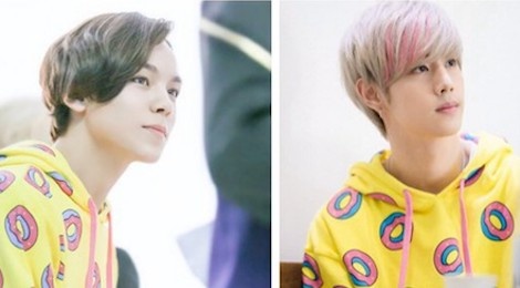 Khi 7 sao nam Kpop cung dien mot chiec ao hoodie hinh anh