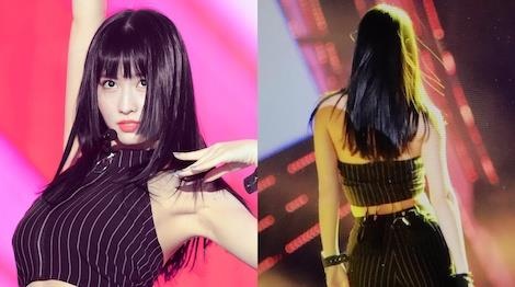 Thanh vien Twice vua nhay vua giu ao vi lo so bi ho nguc hinh anh