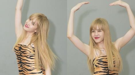 Thieu Bao Tram mac goi cam nhun nhay theo loat hit Kpop hinh anh