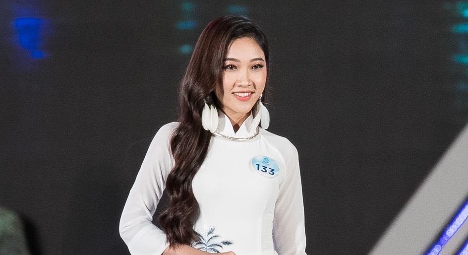 Thi sinh Hoa hau The gioi Viet Nam duyen dang trong phan thi ao dai hinh anh