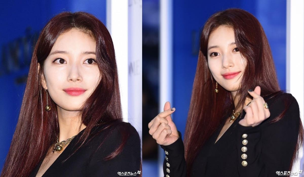 Suzy lan dau nhuom toc nau do, nhan sac lan at 'nu hoang fancam' Hani hinh anh