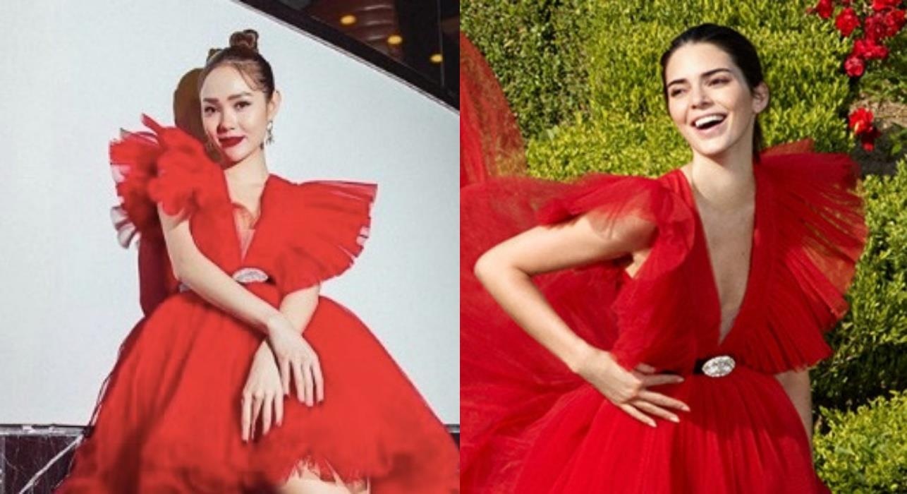 Minh Hang dien vay cong chua giong Kendall Jenner hinh anh