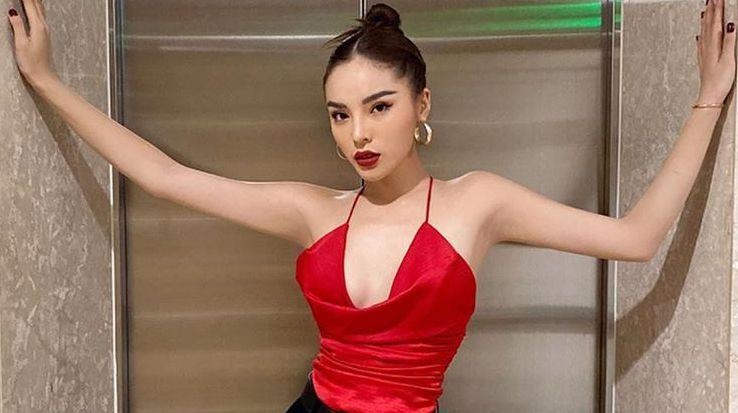 Hoa hau Ky Duyen, Jun Vu chuong vay ao hai day tre nguc hinh anh