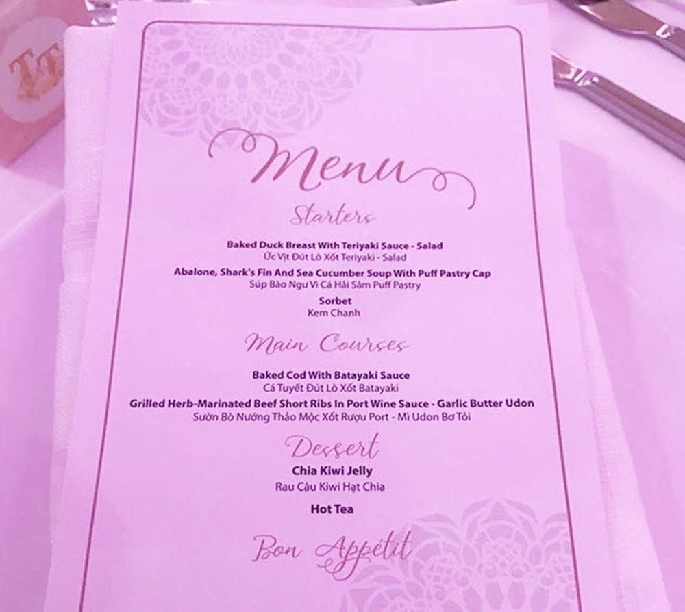 thuc don tiec cuoi sao viet anh 16